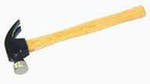 Молоток-гвоздодер, 225 г, боек 22 мм, деревянная ручка// SPARTA