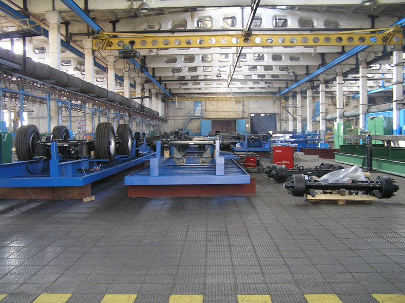 Металлическая штампованная плитка для промышленных, индустриальных и складских полов