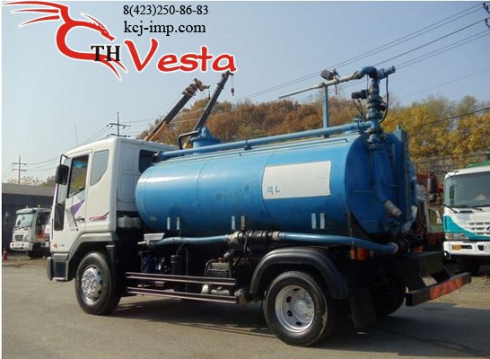 Продается ассенизаторская машина на базе грузовика Daewoo Novus 5 ton, 2010 год. 