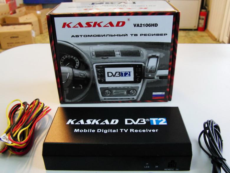 автомобильный DVB-T2 цифровой эфирный ресивер Kaskad VA2106HD 