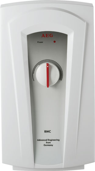 Однофазный проточный электрический водонагреватель AEG RMC 55, мощность 5,5 кВт | арт. 222269