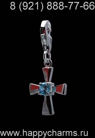 Серебряная подвеска кулон крест