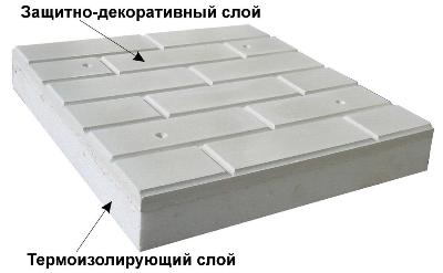 Образец фасадной плиты