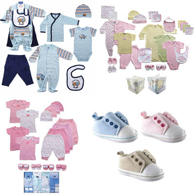 Оптом детская одежда,одежда для новорожденных от фирмы Baby Vision  США: комплекты белья и подарочные наборы.