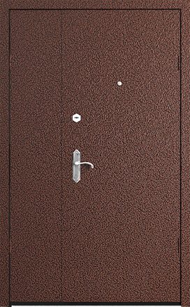Металлические тамбурные двери с отделкой порошковое напыление-винилискожа