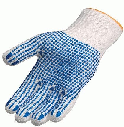 Продам перчатки рабочие 10 класса вязки х/б и ПВХ 