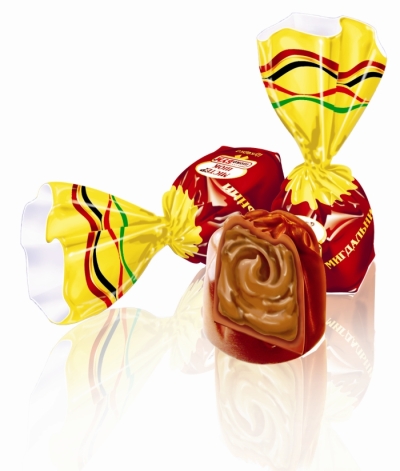 конфеты шоколадные Мистер шок миндальный 