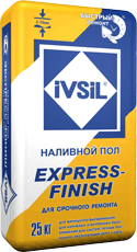 Наливной пол тонкий быстротвердеющий IVSIL EXPRESS-FINISH / ИВСИЛ