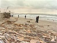 В Калининградской области штормом уничтожены почти все пляжи
