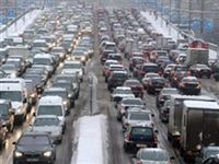 Снегопад вызвал рекордные пробки в Москве