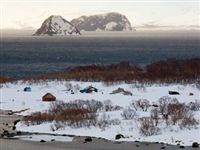 На Камчатке впервые за десять лет замерзло Курильское озеро