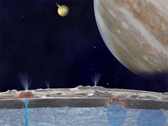НАСА обнаружило гейзеры на Европе, спутнике Юпитера