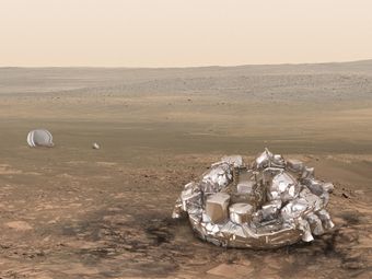 Марсианский наблюдатель стукнулся при посадке