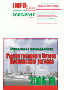 Рынок товарного бетона Москвы и ближнего Подмосковья 2006-2010 гг.