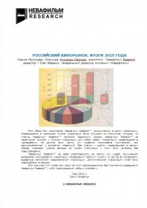 Обзор российского кинорынка. Итоги 2010 года