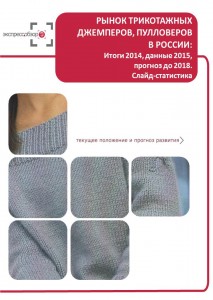 Рынок трикотажных джемперов, пуловеров в России: итоги 2015, данные 2016, и прогноз до 2019. Слайд-Статистика