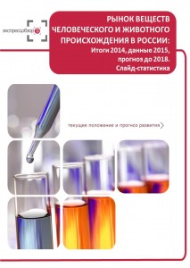 Рынок веществ человеческого или животного происхождения в России: итоги 2015, данные 2016, и прогноз до 2019. Слайд-Статистика