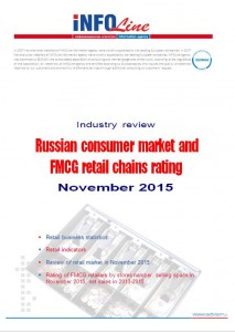 "Russian consumer market and FMCG retail chains rating: November 2015".